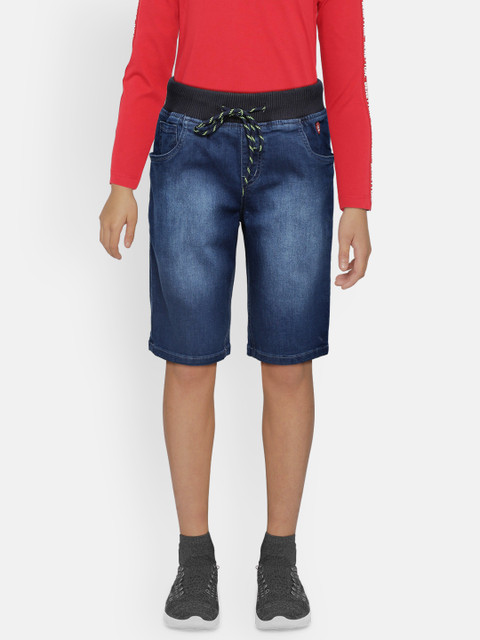 

Gini and Jony Boys Blue Washed Regular Fit Denim Shorts