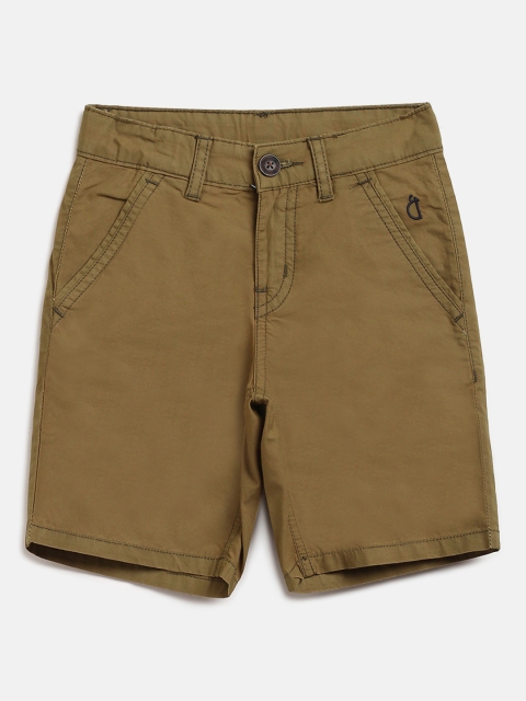 

Gini and Jony Boys Khaki Solid Regular Fit Chino Shorts