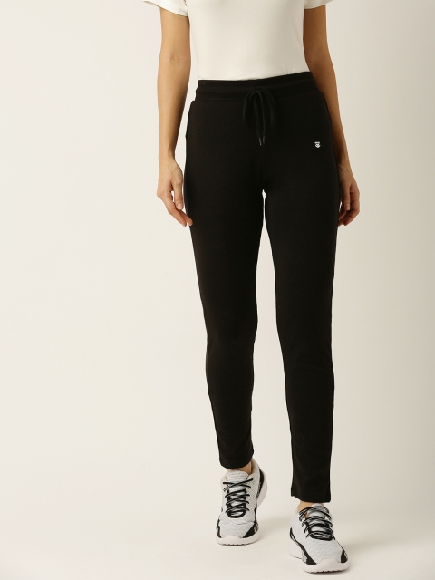 

Sports52 wear Women Black Slim Fit Track Pants