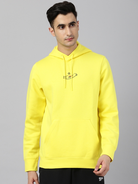 

Reebok Classic Unisex Yellow Tom & Jerry Stars Printed Hooded Sweatshirt