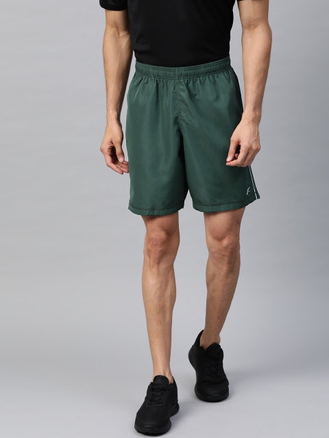 

Reebok Men Green Solid Foundation Woven Training Shorts