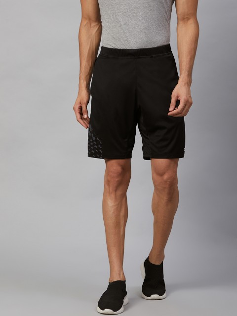 

Reebok Men Black Fitness & Training Knit Solid Shorts