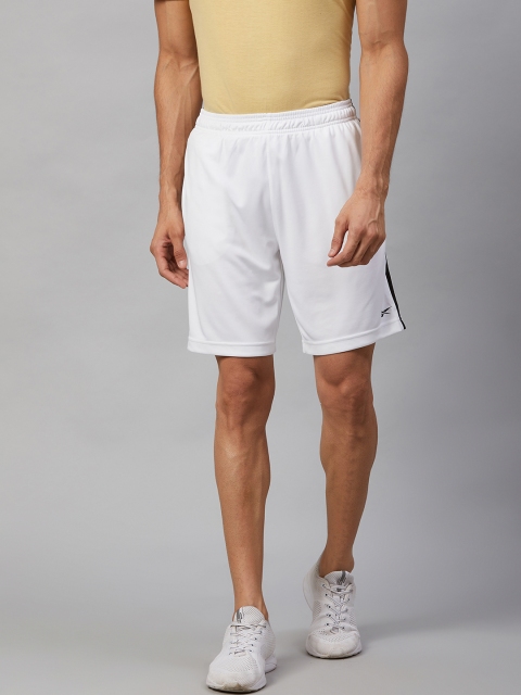 

Reebok Men White Solid Regular Fit Sports Shorts