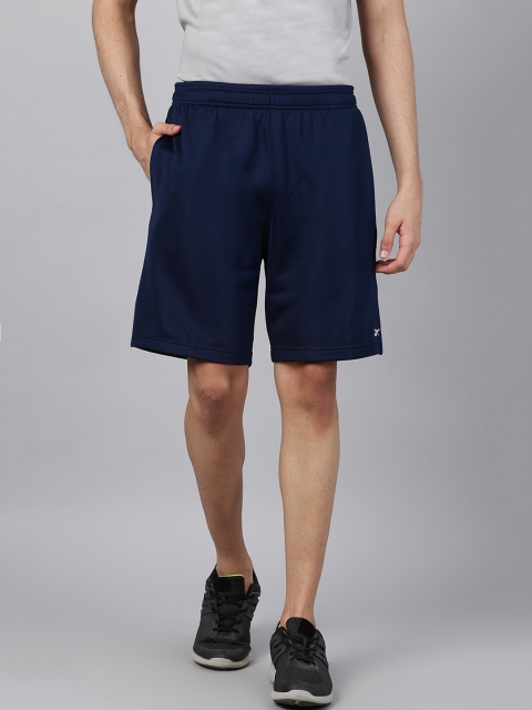 

Reebok Men Navy Blue Terry Training Solid Shorts