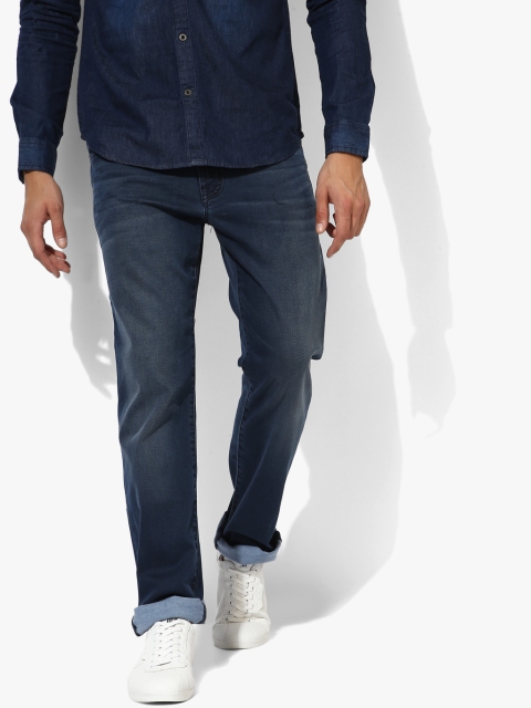 

Calvin Klein Jeans Men Navy Blue Washed Regular Fit Jeans