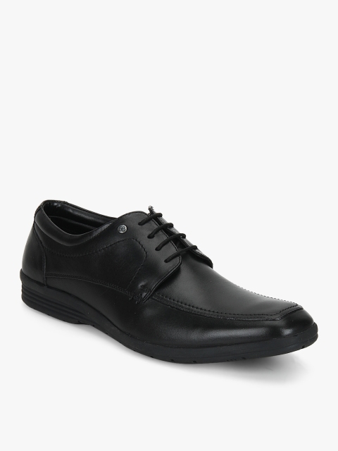 

Blackberrys Men Black Solid Leather Formal Derbys
