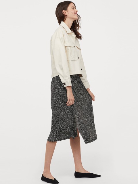 

H&M Women White Twill Shirt Jacket