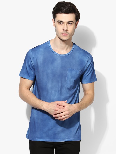 

Calvin Klein Jeans Men Blue Dyed Round Neck T-Shirt