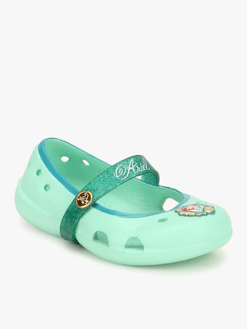 

Crocs Girls Sea Green Solid Ballerinas with Cut-Outs
