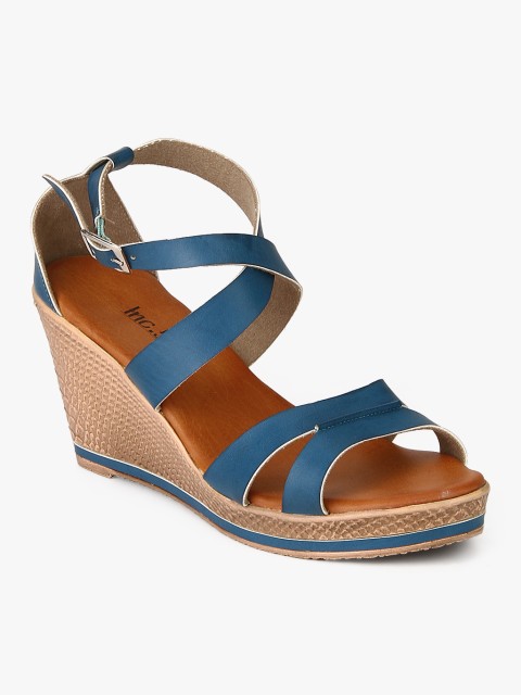 

Inc 5 Women Blue Solid Sandals