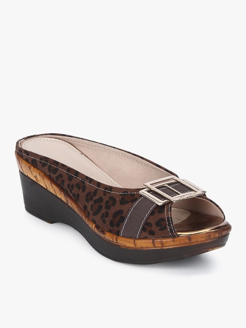 

Catwalk Women Brown Animal Printed Mules