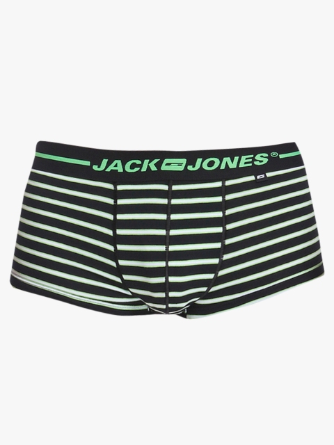 

Jack & Jones Men Black & White Striped Trunks 1953868005