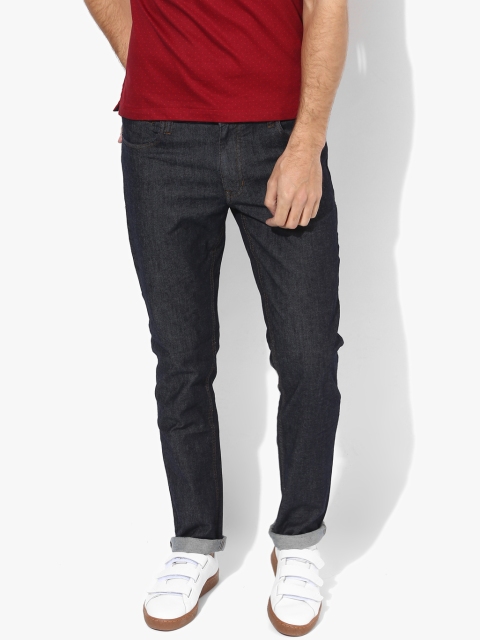 

ColorPlus Men Navy-Blue Solid Slim Fit Jeans