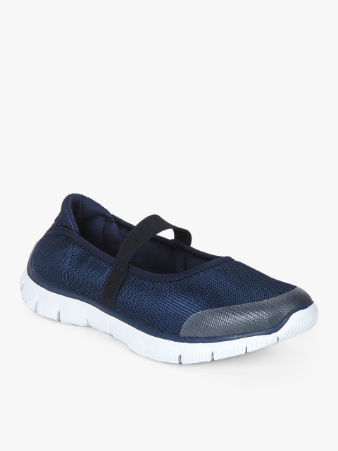 

Tresmode Women Navy Blue Solid Mesh Ballerinas