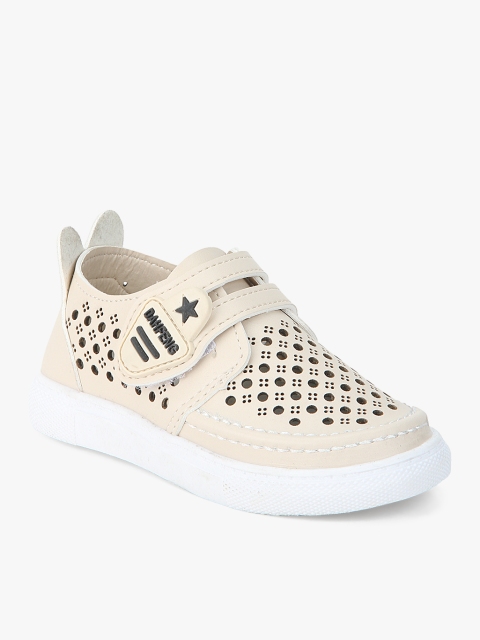

J Collection Boys Cream-Coloured Laser Cut Sneakers