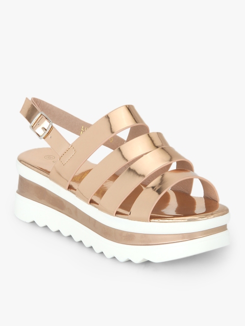 

Ginger by Lifestyle Women Gold-Toned Flatforms