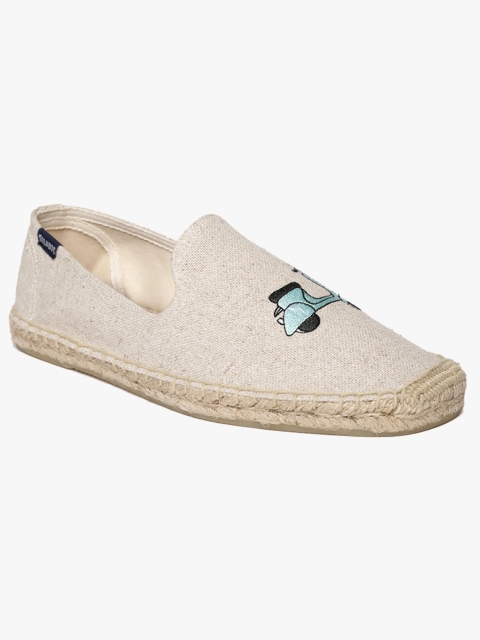 

Soludos Women Beige Espadrilles Canvas Sneakers