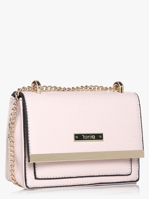 

ToniQ Women Pink Solid Sling Bag