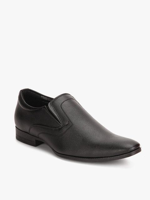

San Frissco Men Black Slip-On Smart Formal Shoes