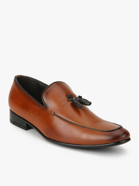 

San Frissco Men Tan Solid Slip-On Semi-Formal Shoes