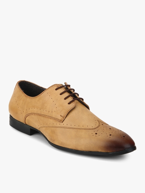 

San Frissco Men Tan Brown Formal Brogues