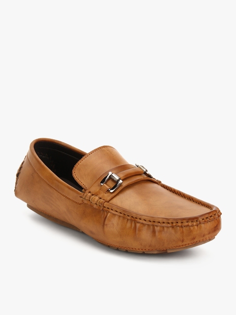 

San Frissco Men Mustard Brown Solid Loafers