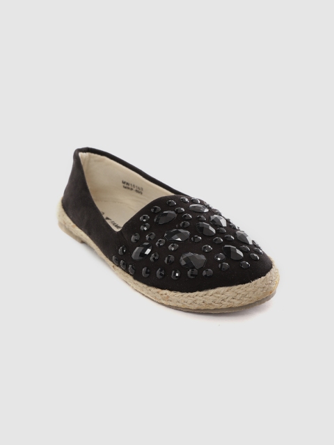

Fame Forever by Lifestyle Girls Black Embellished Espadrilles