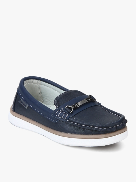 

Kittens Boys Navy Blue Solid Horsebit Loafers