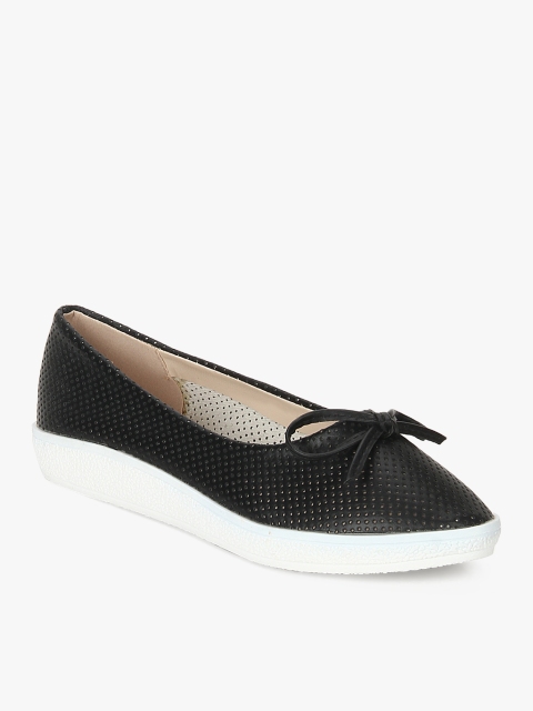 

Tao Paris Women Black Perforated Ballerinas
