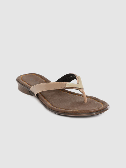 

Rocia Women Beige Solid Open Toe Flats