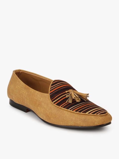 

El Paso Men Multicoloured Striped Tassel Loafers, Multi