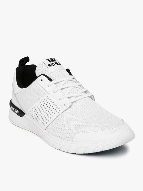 

Supra Men White Woven Design Sneakers