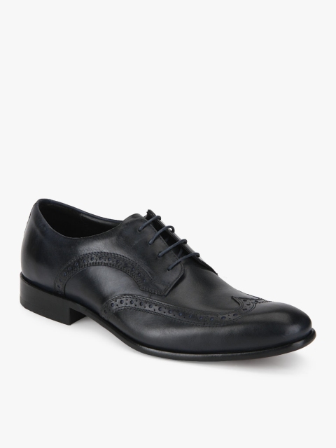 

Language Men Navy Blue Leather Formal Brogues