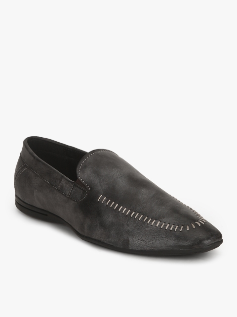 

El Paso Men Charcoal Grey Solid Slip-Ons