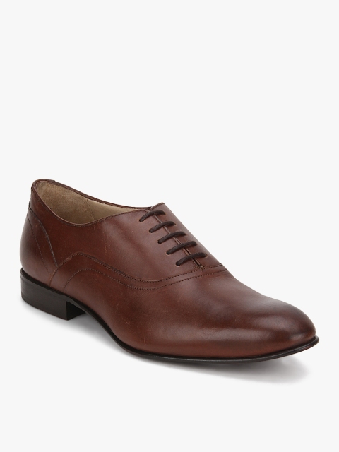 

Language Men Brown Solid Leather Derbys