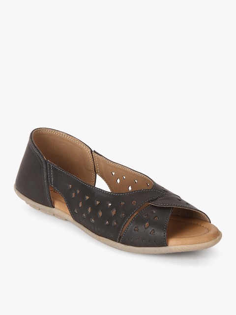 

Rocia Women Black Solid Open Toe Flats