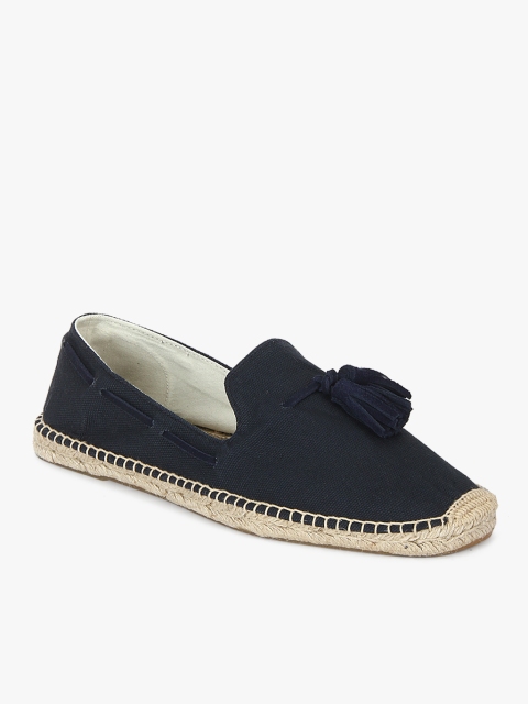 

Soludos Men Navy Blue Solid Tasselled Espadrilles
