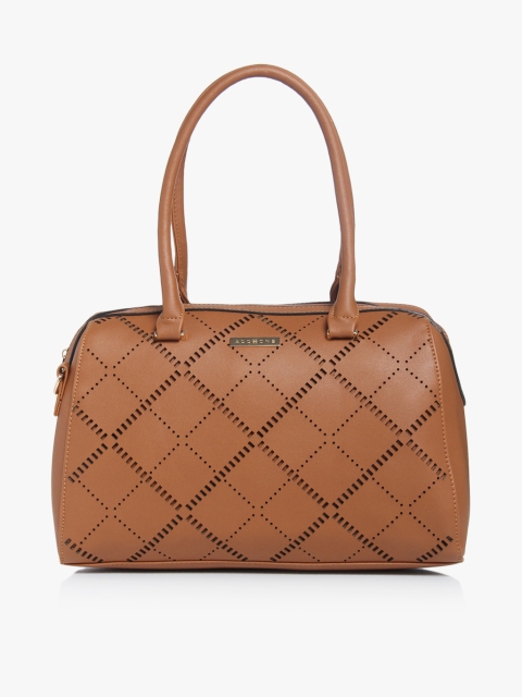 

Addons Tan Self Design Laser Cut Handheld Bag