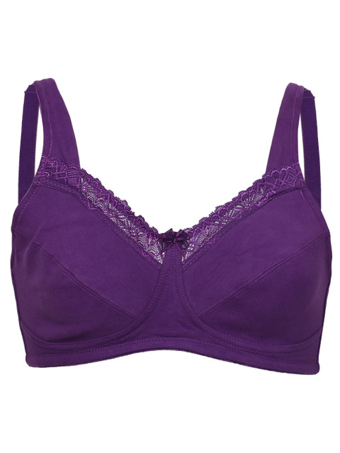 

Zivame Purple Solid Non-Wired Non Padded Everyday Bra ZPCTB10