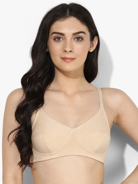 

Rosaline Women Beige Solid Non-Wired Lightly Padded Basic Bra PY10IY
