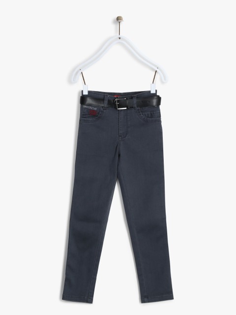 

Monte Carlo Boys Grey Solid Mid-rise Jeans