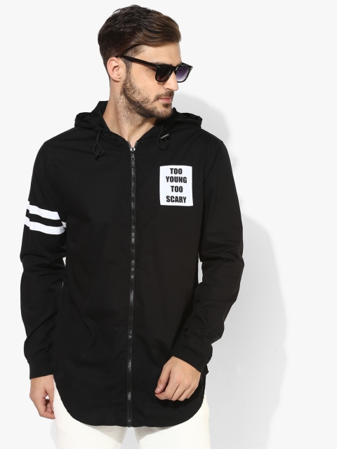 

SF JEANS by Pantaloons Men Black Printed Jacket