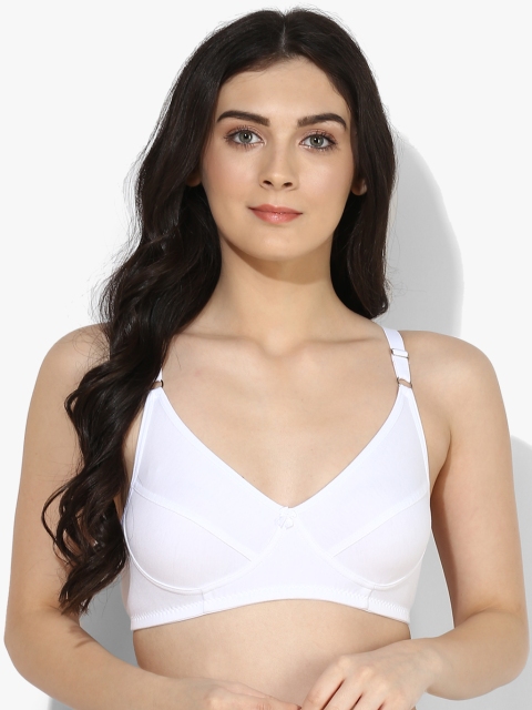 

Rosaline by Zivame White Solid Underwired Non Padded Everyday Bra