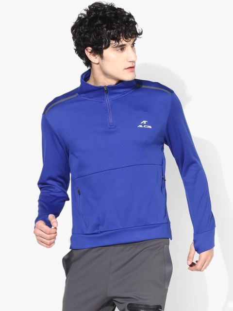 

Alcis Men Blue Solid Sweatshirt