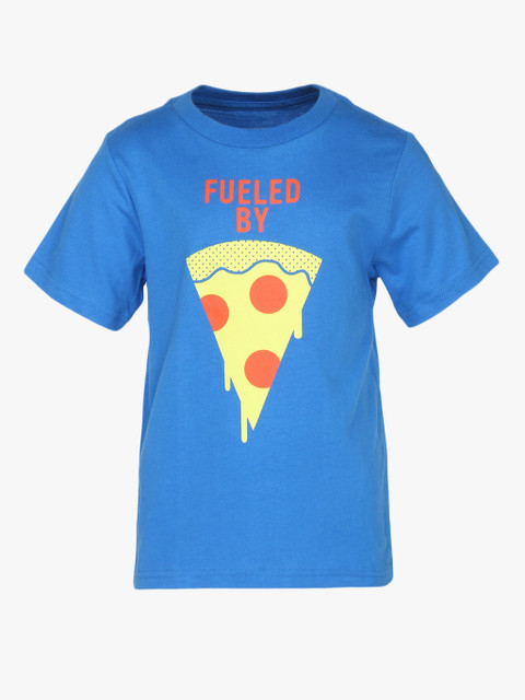 

The Childrens Place Boys Blue Printed Round Neck T-shirt