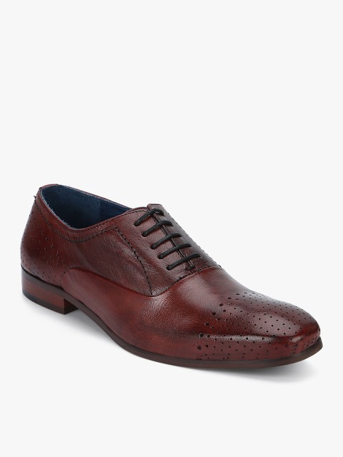 

Ninety9steps Men Burgandy Formal Oxfords, Burgundy