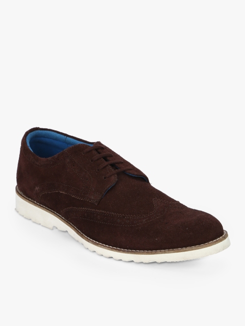 

Ninety9steps Men Brown Solid Derbys