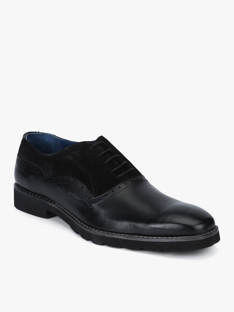 

Ninety9steps Men Black Formal Oxfords