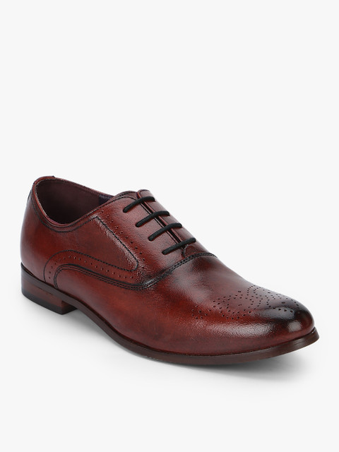 

Ninety9steps Men Maroon Formal Oxfords