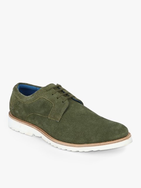 

Ninety9steps Men Olive Green Derbys
